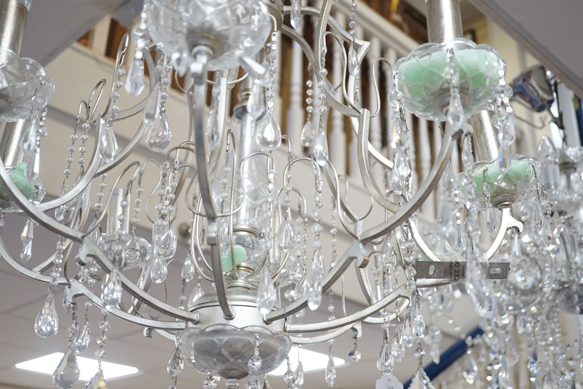 A modern 8 branch chandelier